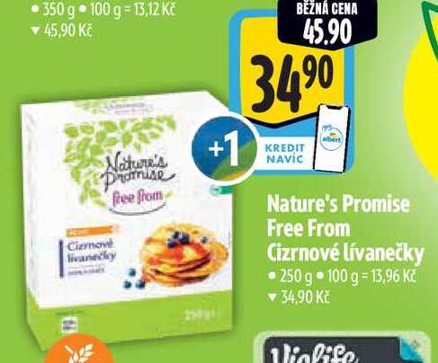 Nature's Promise Free From Cizrnové lívanečky, 250 g