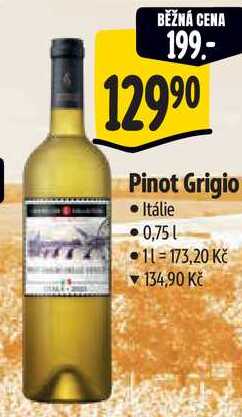 Pinot Grigio, 0,75 l