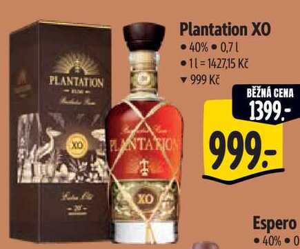 Plantation XO, 0,7 l