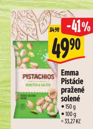 Emma Pistácie pražené solené 150 g