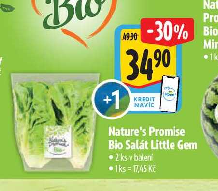 Nature's Promise Bio Salát Little Gem 2 ks