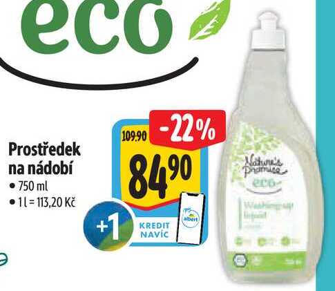 Prostředek na nádobí, 750 ml