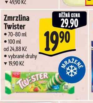 Zmrzlina Twister 70-80 ml