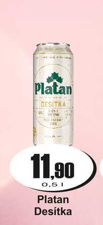 Platan Desítka 0,5 L v akci