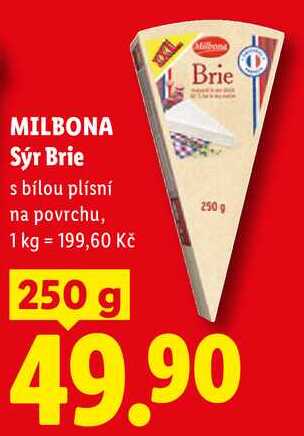 MILBONA Sýr Brie, 250 g