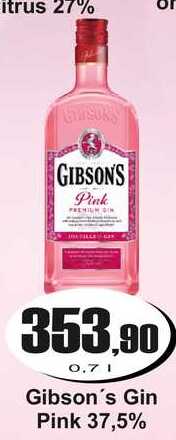Gibson's Gin Pink 37,5% 0,7 l