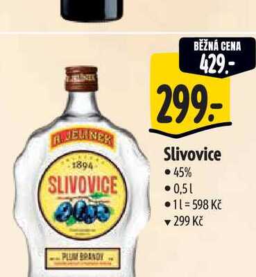   Slivovice  45% 0,51  