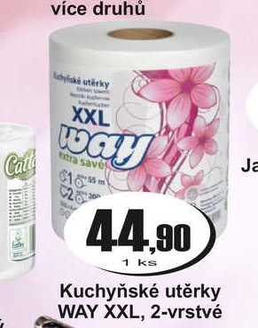 Kuchyňské utěrky WAY XXL, 2-vrstvé 