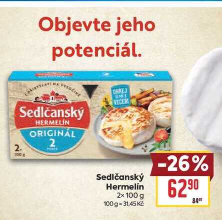 Sedlčanský Hermelín 2× 100 g