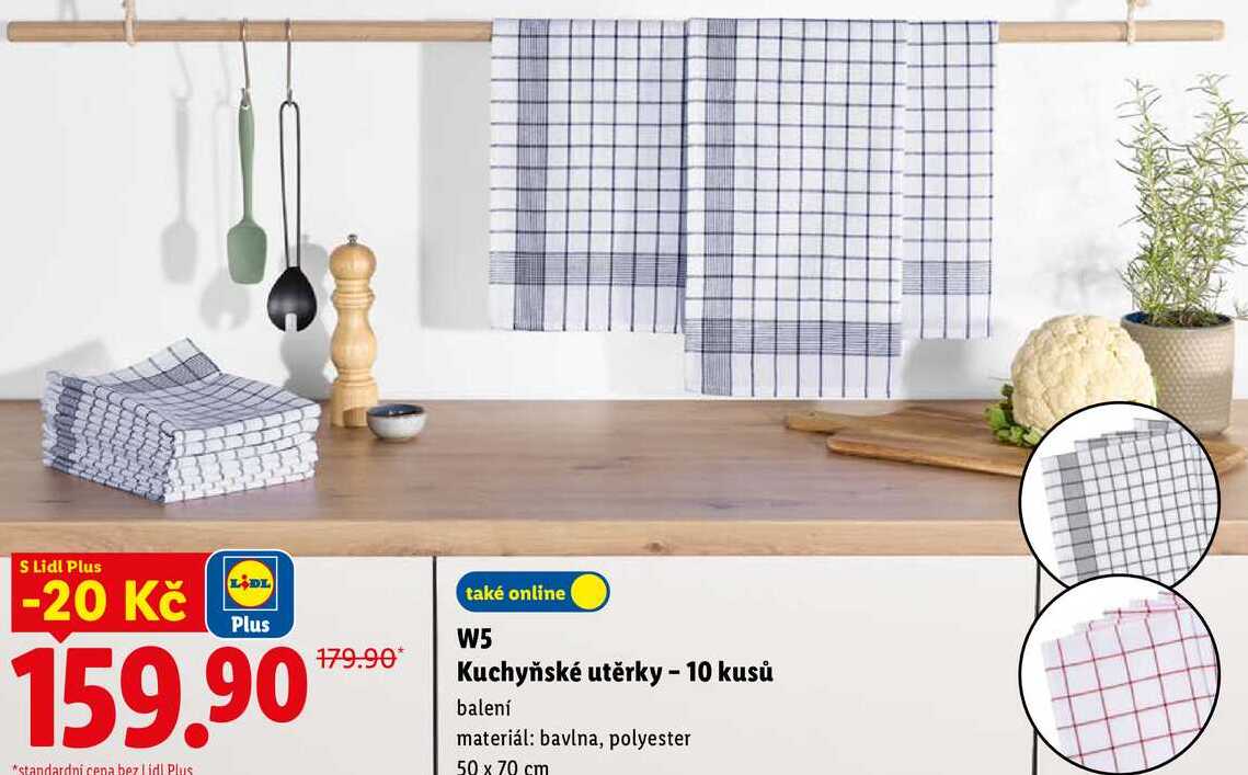 W5 Kuchyňské utěrky - 10 kusů