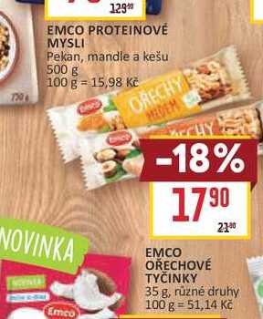 EMCO OŘECHOVÉ TYČINKY 35 g