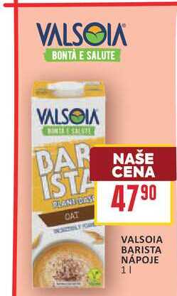 VALSOIA BARISTA NÁPOJE 1l