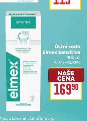 Ústní voda Elmex Sensitive 400 ml