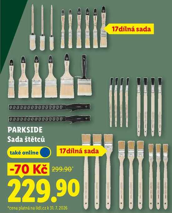 PARKSIDE Sada štětců