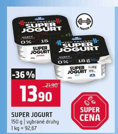 SUPER JOGURT 150 g vybrané druhy