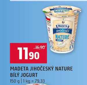 MADETA JIHOČESKÝ NATURE BÍLÝ JOGURT 150 g