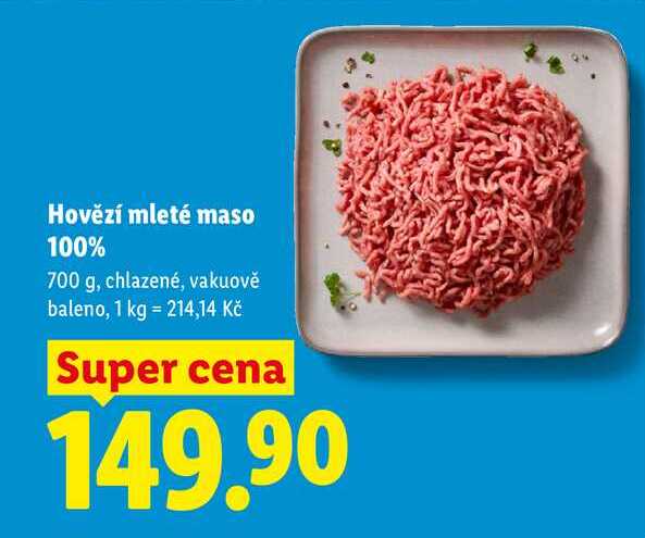 Hovězí mleté maso 100%, 700 g