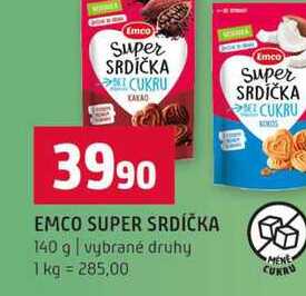 EMCO SUPER SRDÍČKA 140 g vybrané druhy
