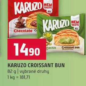 KARUZO CROISSANT BUN 82 g vybrané druhy