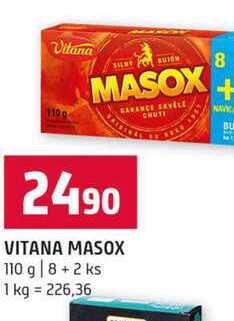 VITANA MASOX 110 g 8+2 ks