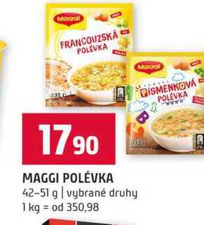 MAGGI POLÉVKA 42-51 g vybrané druhy 