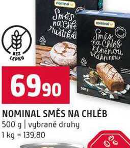 NOMINAL SMĚS NA CHLÉB 500 g vybrané druhy