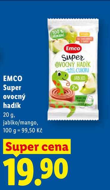 EMCO Super ovocný hadík, 20 g
