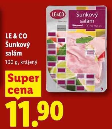 LE & CO Šunkový salám, 100 g