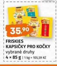 FRISKIES KAPSIČKY PRO KOČKY vybrané druhy 4 x 85 g