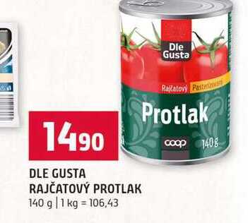 DLE GUSTA RAJČATOVÝ PROTLAK 140 g