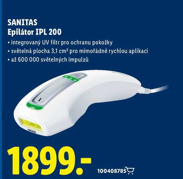 SANITAS Epilátor IPL 200