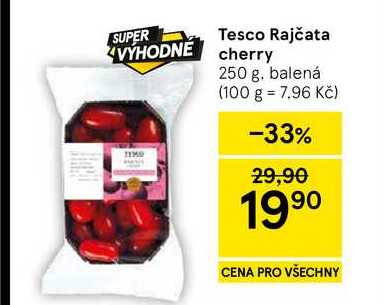 Tesco Rajčata cherry, 250 g