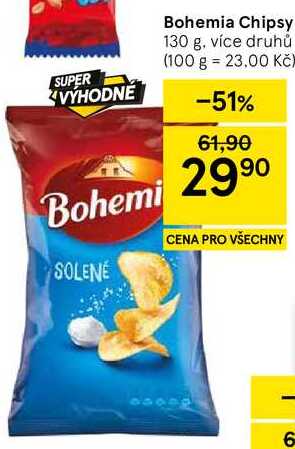 Bohemia Chipsy, 130 g, více druhů