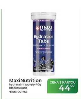 MaxiNutrition hydratační tablety 40g blackcurrant  