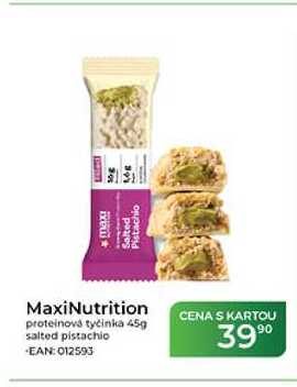 MaxiNutrition proteinová tyčinka 45g salted pistachio  