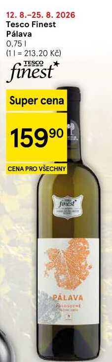 Tesco Finest Pálava, 0,75 l