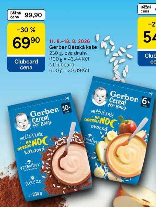 Gerber Dětská kaše, 230 g