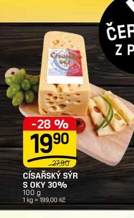 CÍSAŘSKÝ SÝR S OKY 30% 100 g