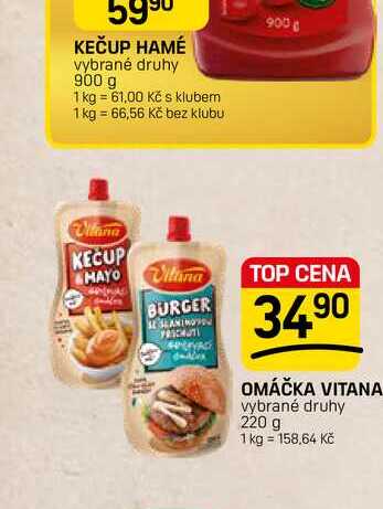 OMÁČKA VITANA vybrané druhy 220 g