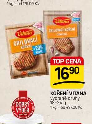 KOŘENÍ VITANA vybrané druhy 18-34 g