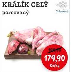 KRÁLÍK CELÝ porcovaný 1kg 