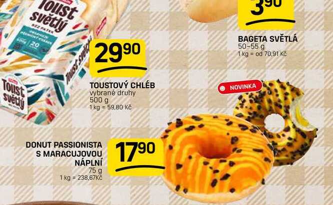 DONUT PASSIONISTA S MARACUJOVOU NÁPLNÍ 75 g