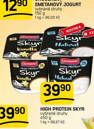 HIGH PROTEIN SKYR vybrané druhy 450 g