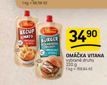 OMÁČKA VITANA vybrané druhy 220 g