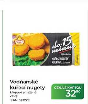 Vodňanské kuřecí nugety křupavé smažené 260g
