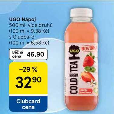 UGO Nápoj, 500 ml, více druhů  