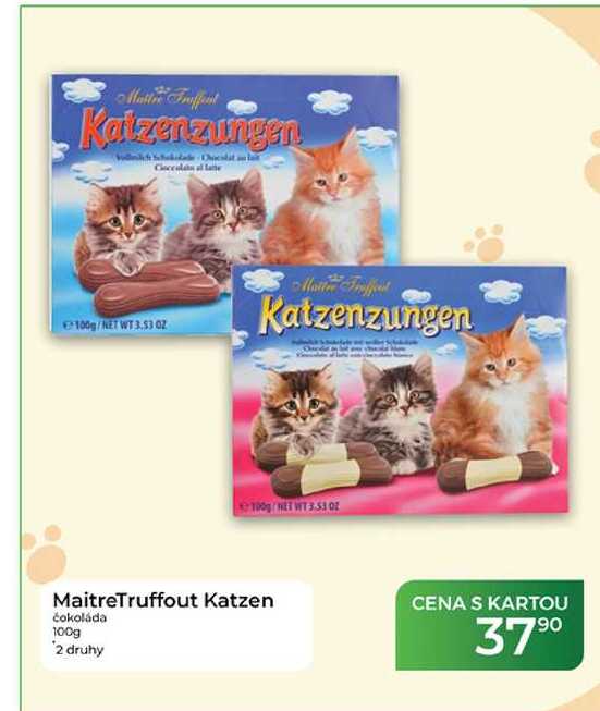 MaitreTruffout Katzen čokoláda 100g