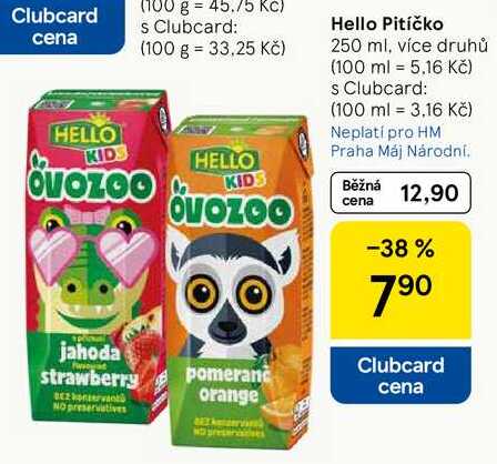 Hello Pitíčko, 250 ml, více druhů