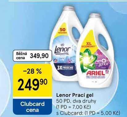 Lenor Prací gel, 50 PD, dva druhy