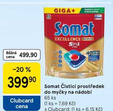 Somat Čisticí prostředek do myčky na nádobí, 65 ks  